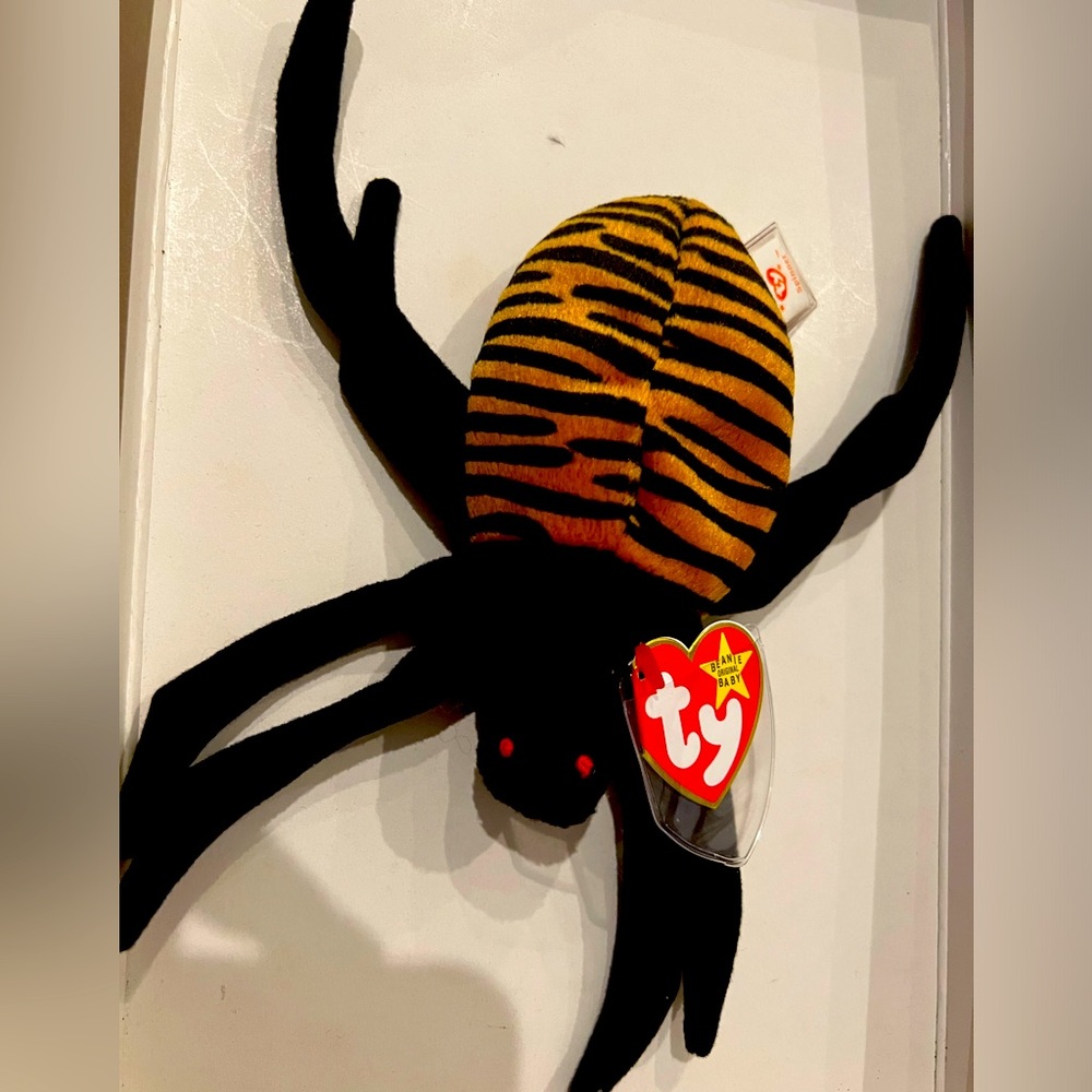 Ty Beanie Baby Spinner the Spider NWT